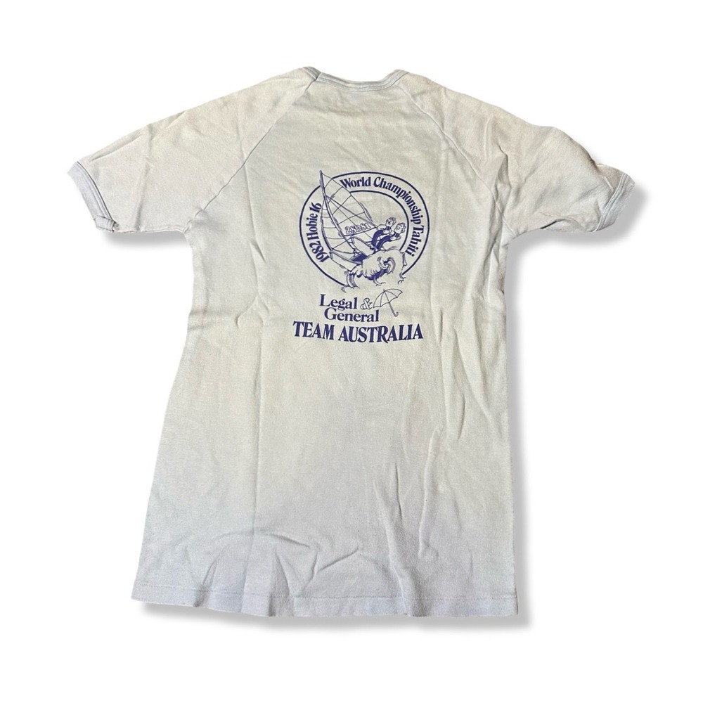 Hobie 16 World Championship T Shirt Mens M Blue Fair Condition 80s Australia